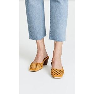 Jeffrey Campbell Lakme Perforated Pumps in Mustard